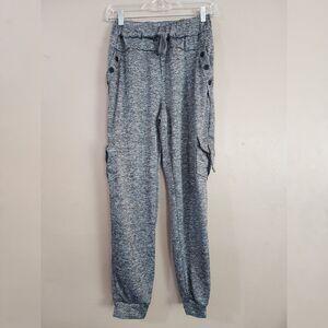 SMIDOW Womens Baggy Cargo Jogger Sweatpants Size S Pockets High Rise Oversized